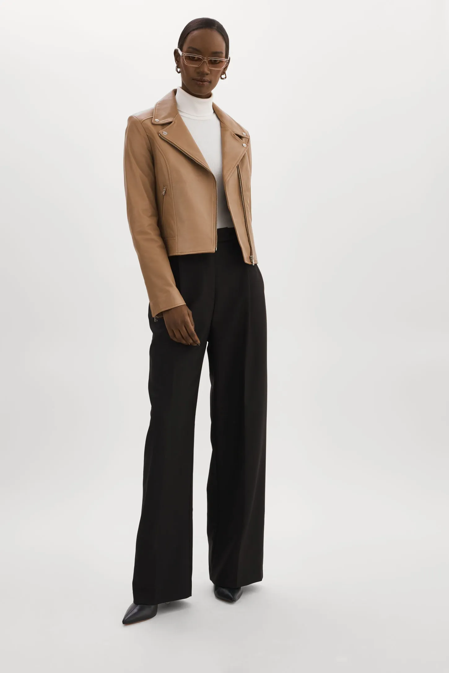 KELSEY | Leather Biker Jacket sold by La Marque product image thumbnail 4