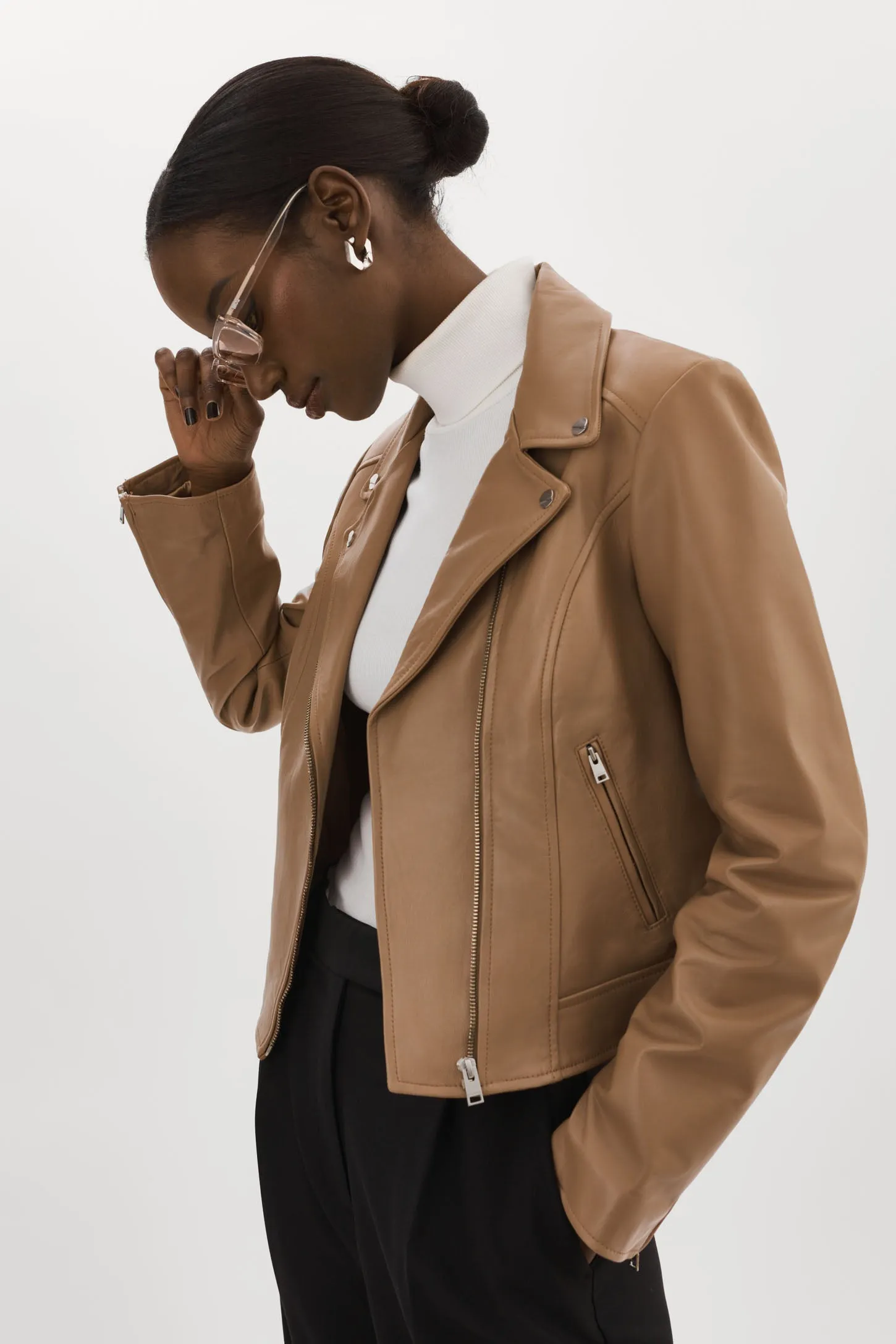 KELSEY | Leather Biker Jacket sold by La Marque product image thumbnail 2