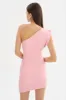 COREY | One Shoulder Leather Dress sold by La Marque
