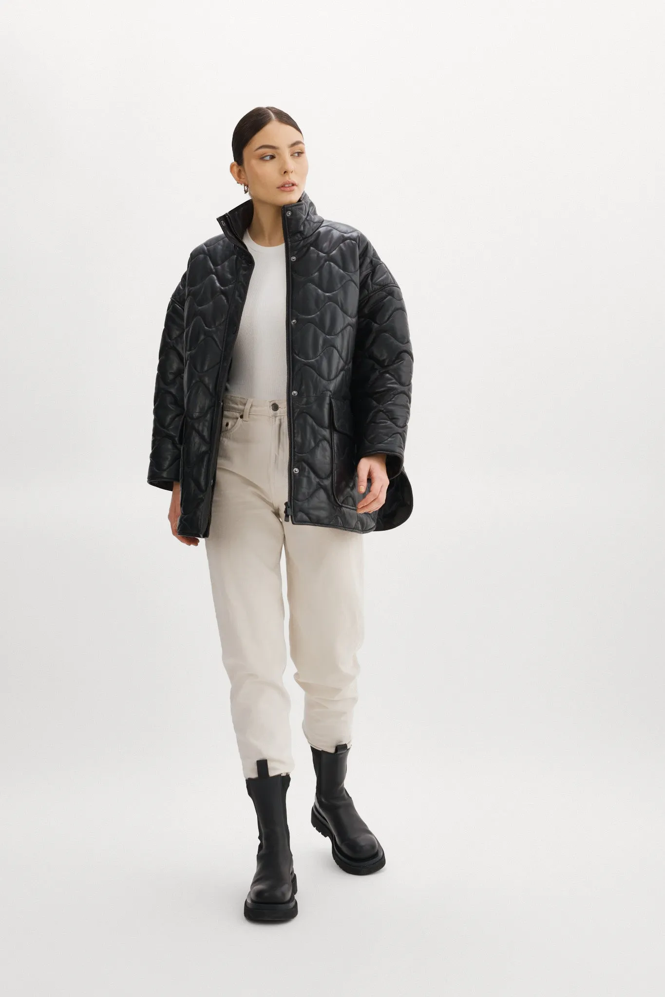 BERUKA | Quilted Leather Jacket sold by La Marque product image thumbnail 5