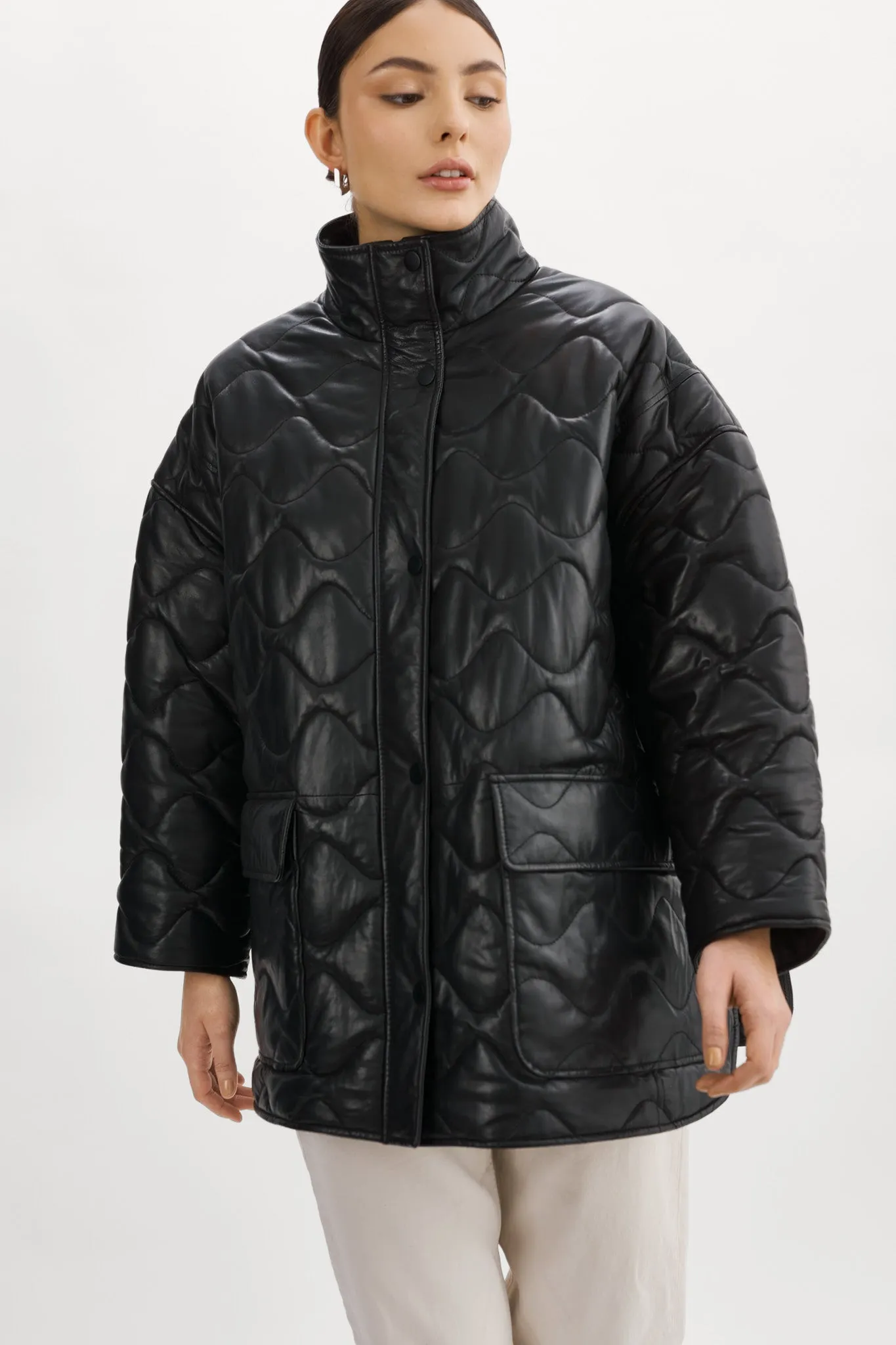 BERUKA | Quilted Leather Jacket sold by La Marque product image thumbnail 3