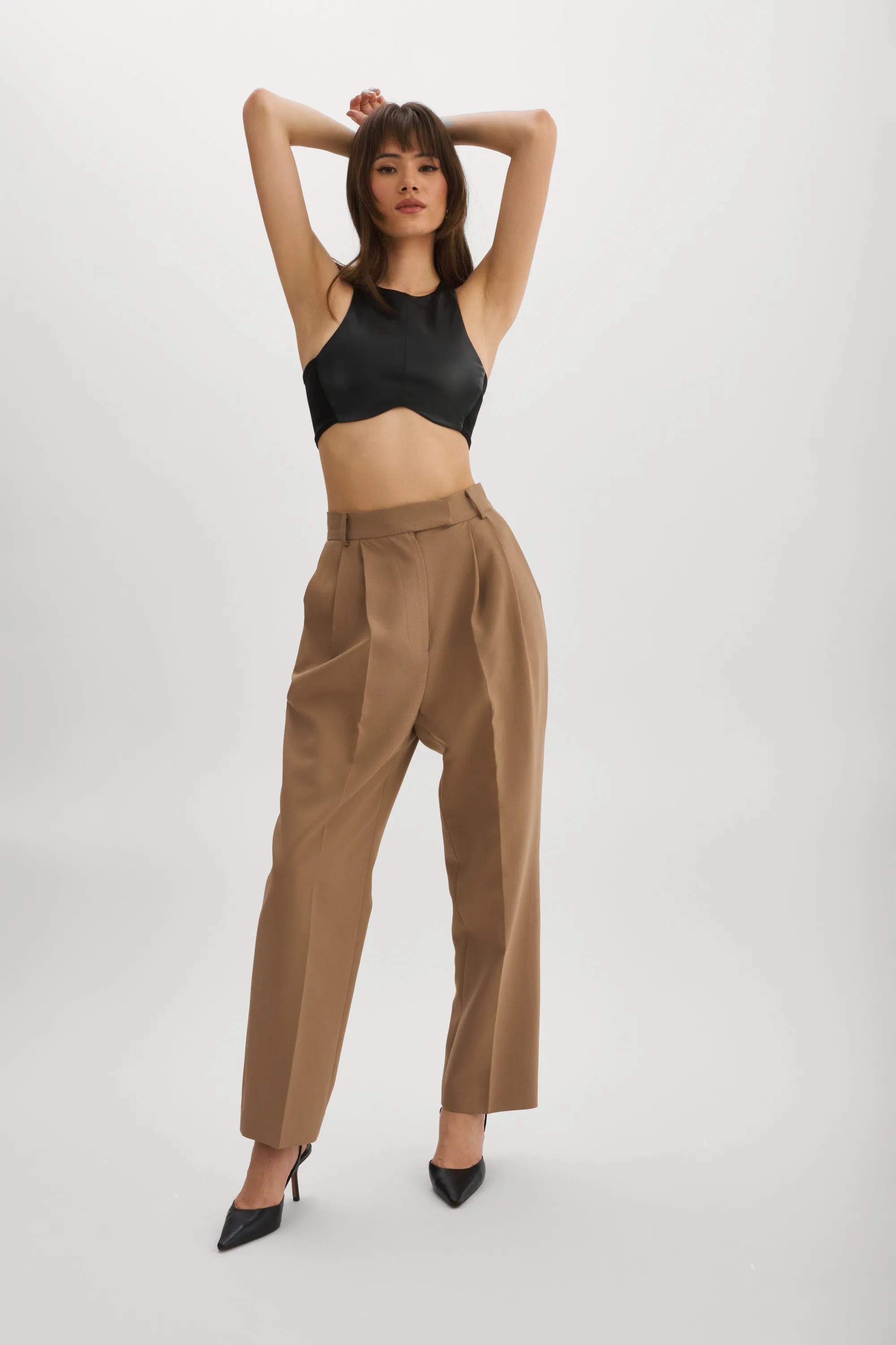 YARA | Leather Crop Top sold by La Marque product image thumbnail 2