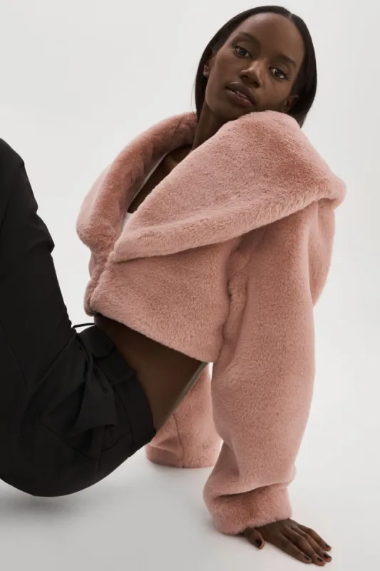 DANIKA | Faux Fur Crop Jacket sold by LAMARQUE
