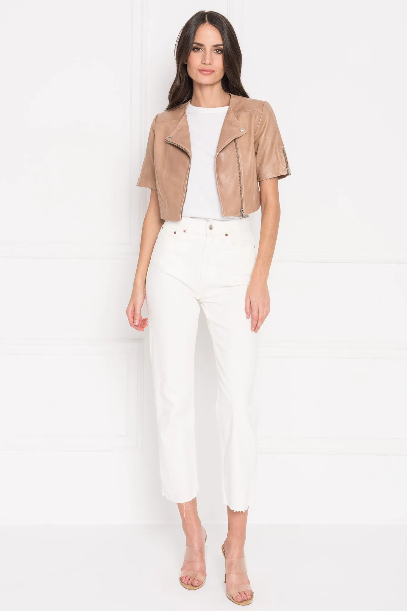 KIRSI | Cropped Biker Jacket sold by LAMARQUE product image thumbnail 2