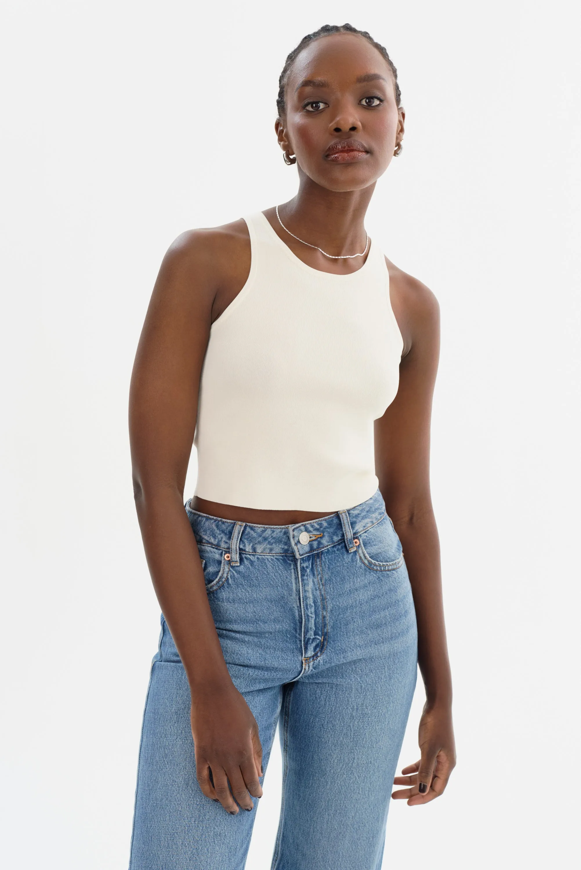 NEVINA | Knit Tank Top sold by LAMARQUE