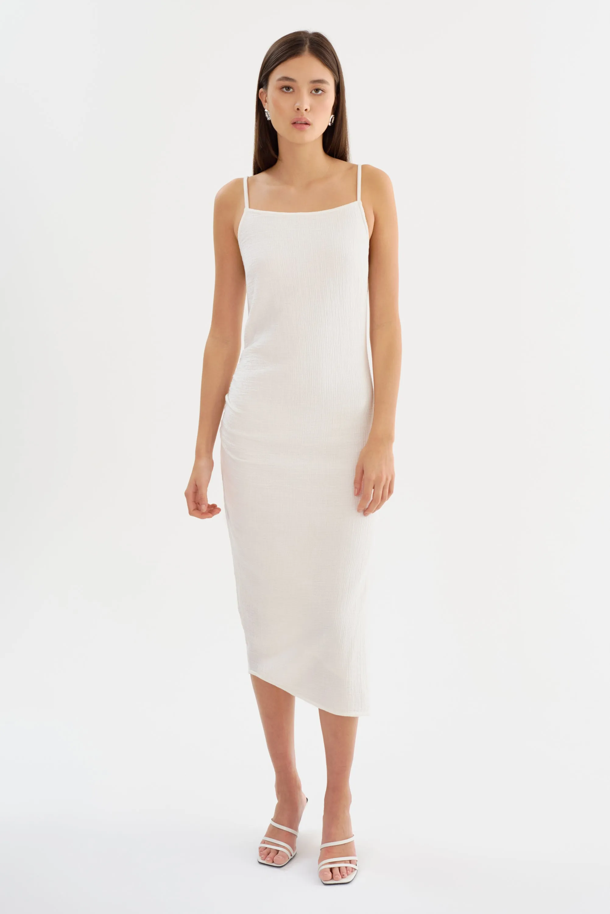 MACARIA | Cotton Midi Dress sold by La Marque