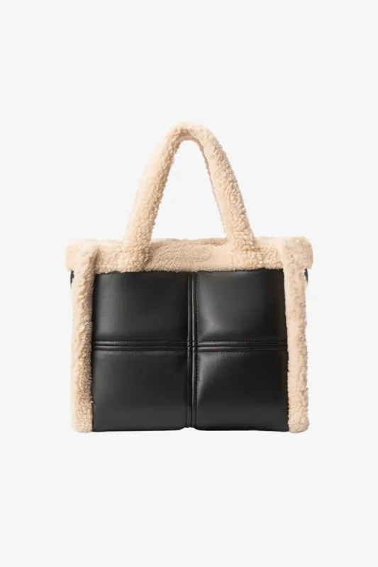 ZOEY | Sherpa Leather Tote sold by La Marque