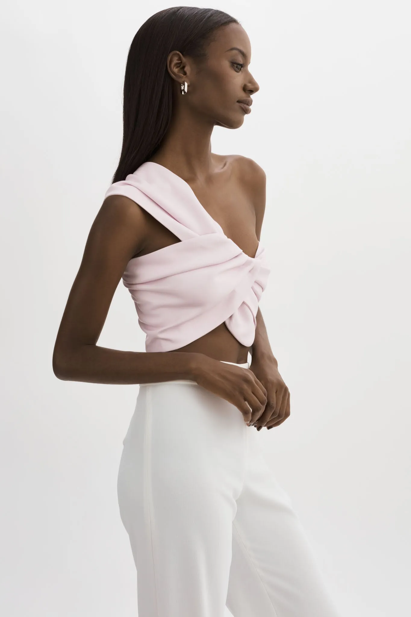 JOLIE | Faux Leather One Shoulder Top sold by LAMARQUE product image thumbnail 4