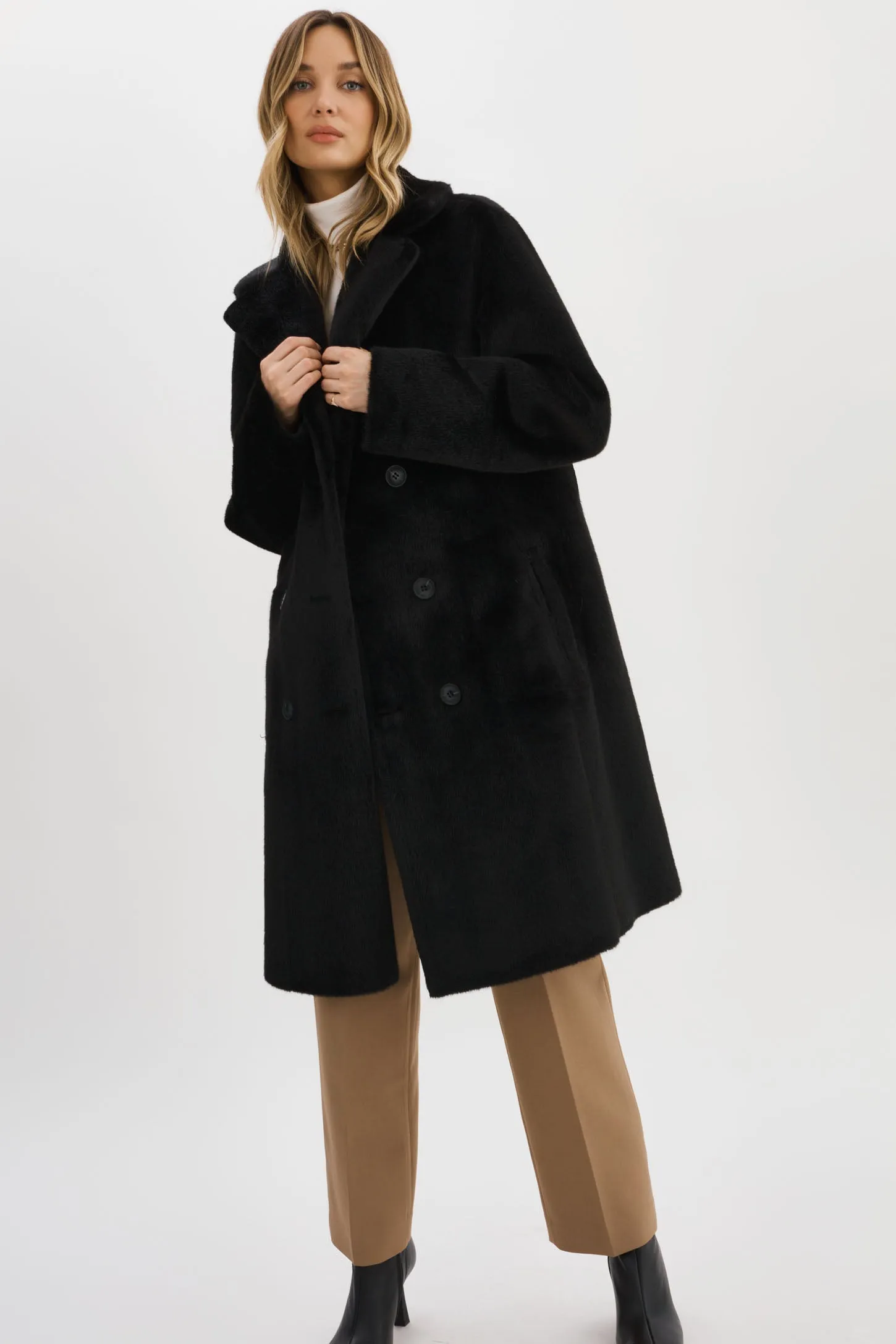 ABIGAIL | Reversible Faux Shearling Coat sold by LAMARQUE product image thumbnail 2