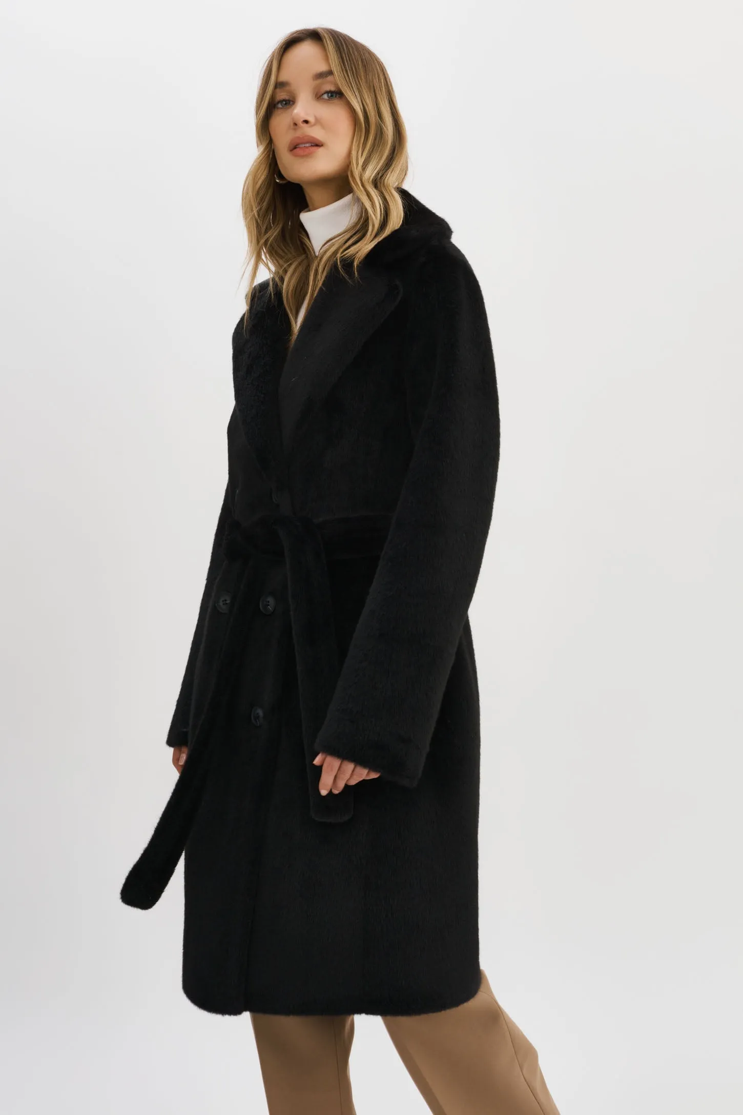 ABIGAIL | Reversible Faux Shearling Coat sold by LAMARQUE product image thumbnail 3