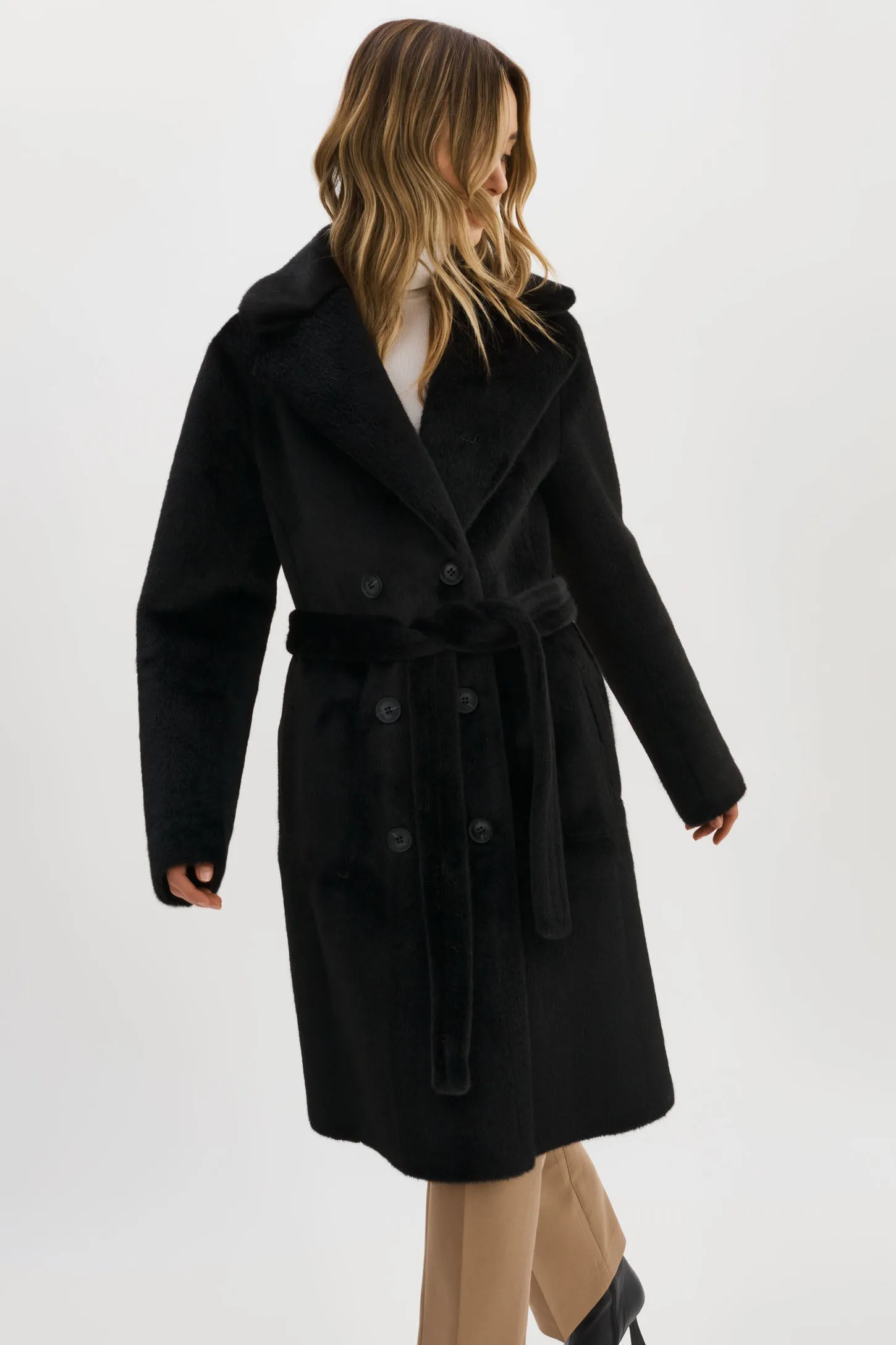 ABIGAIL | Reversible Faux Shearling Coat sold by LAMARQUE product image thumbnail 4
