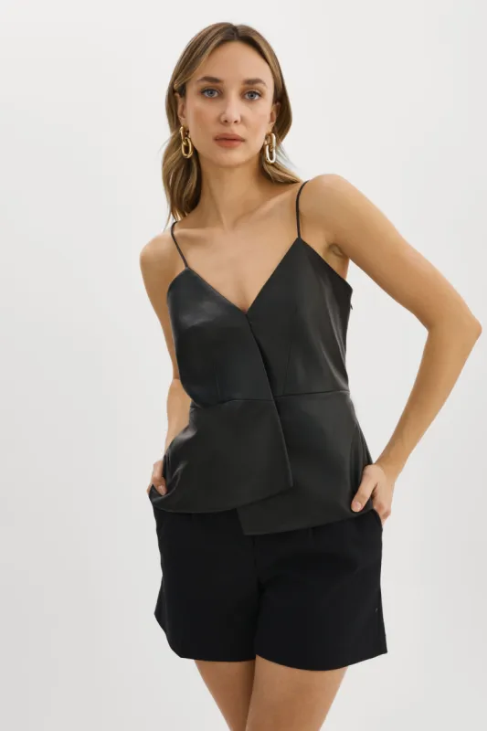ERIKA | Leather Camisole sold by La Marque