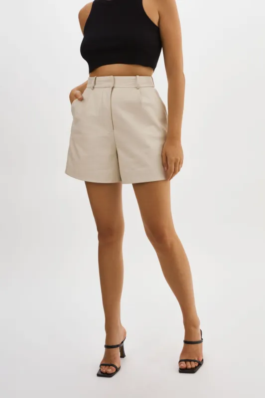 MARLENE | Leather Shorts sold by LAMARQUE