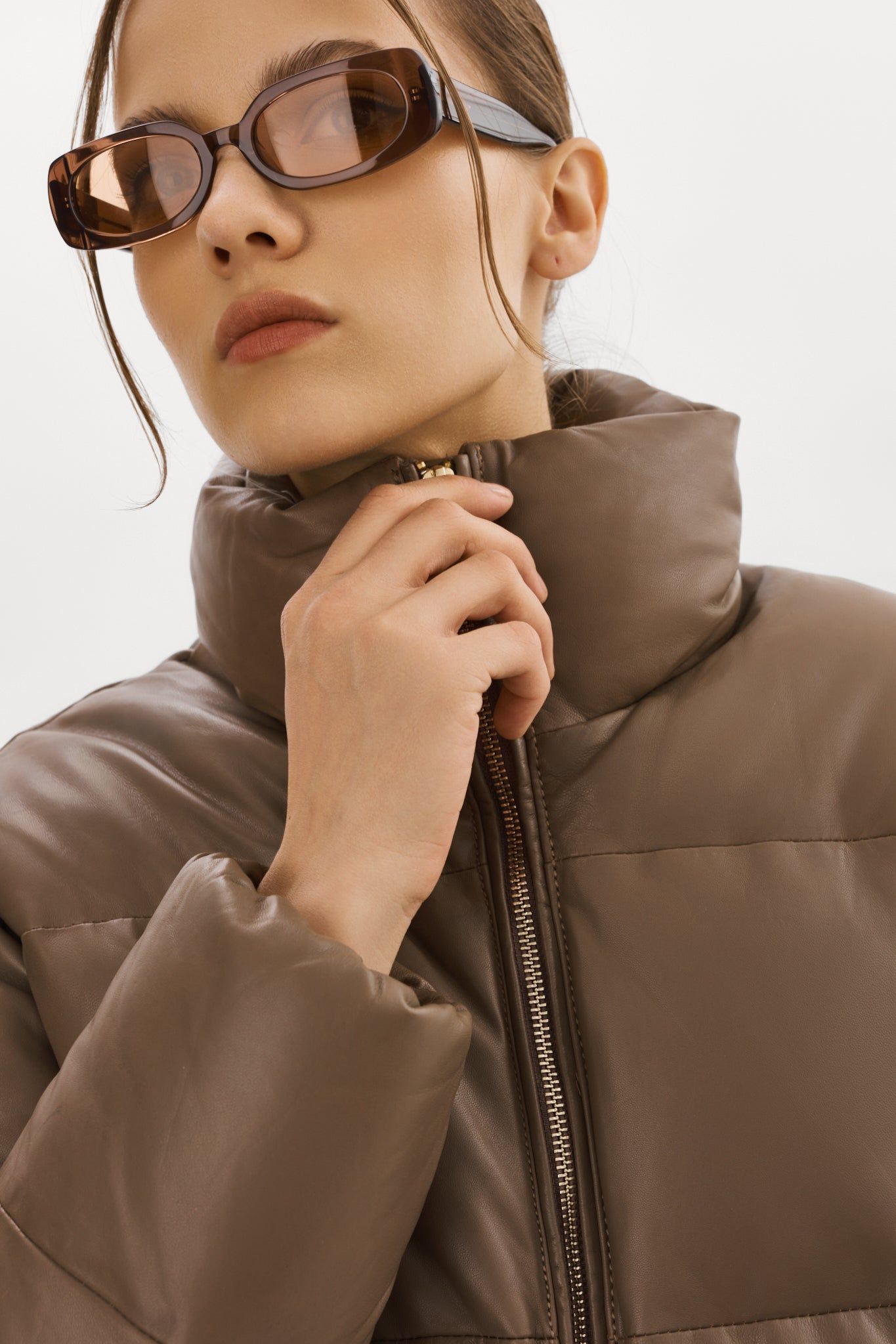 IRIS Leather Puffer Jacket sold by La Marque product image thumbnail 4