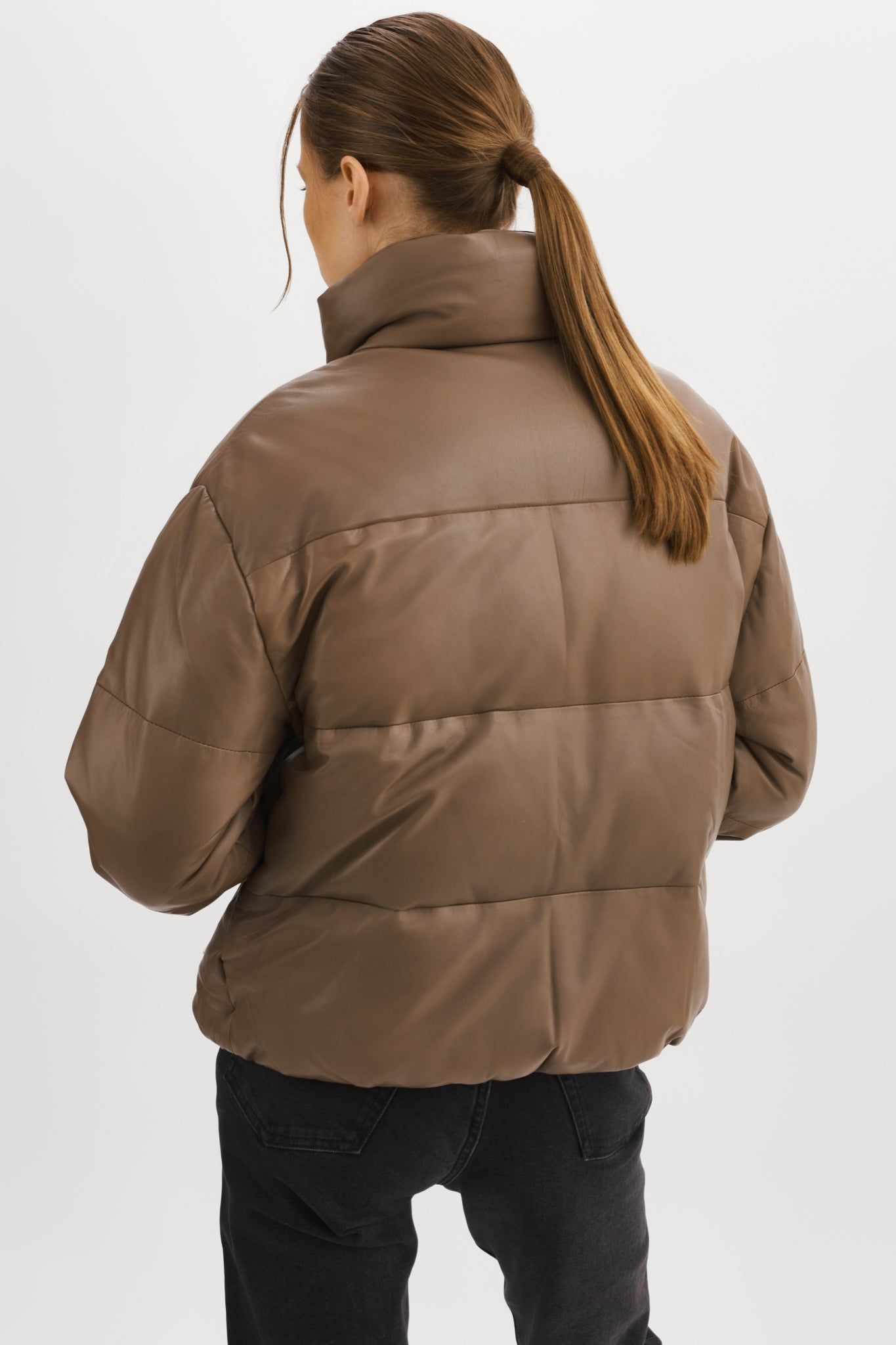 IRIS Leather Puffer Jacket sold by La Marque product image thumbnail 6
