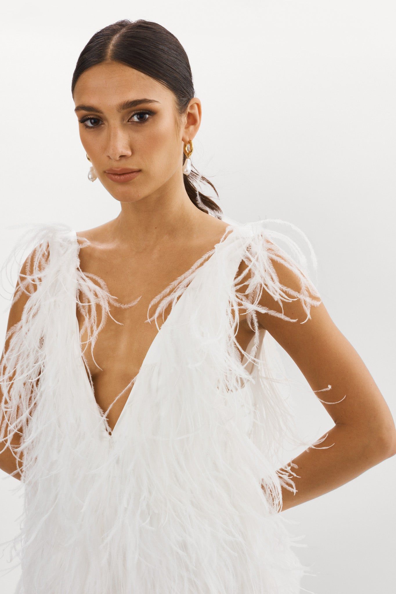ALENA | Feather Dress sold by La Marque product image thumbnail 4