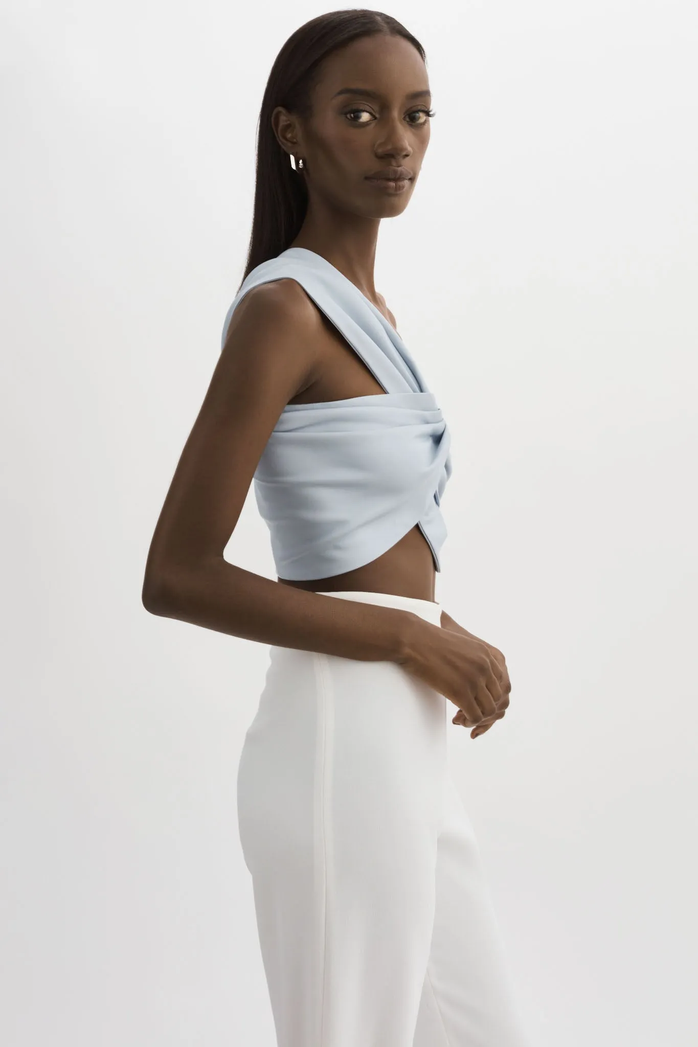 JOLIE | Faux Leather One Shoulder Top sold by La Marque product image thumbnail 4