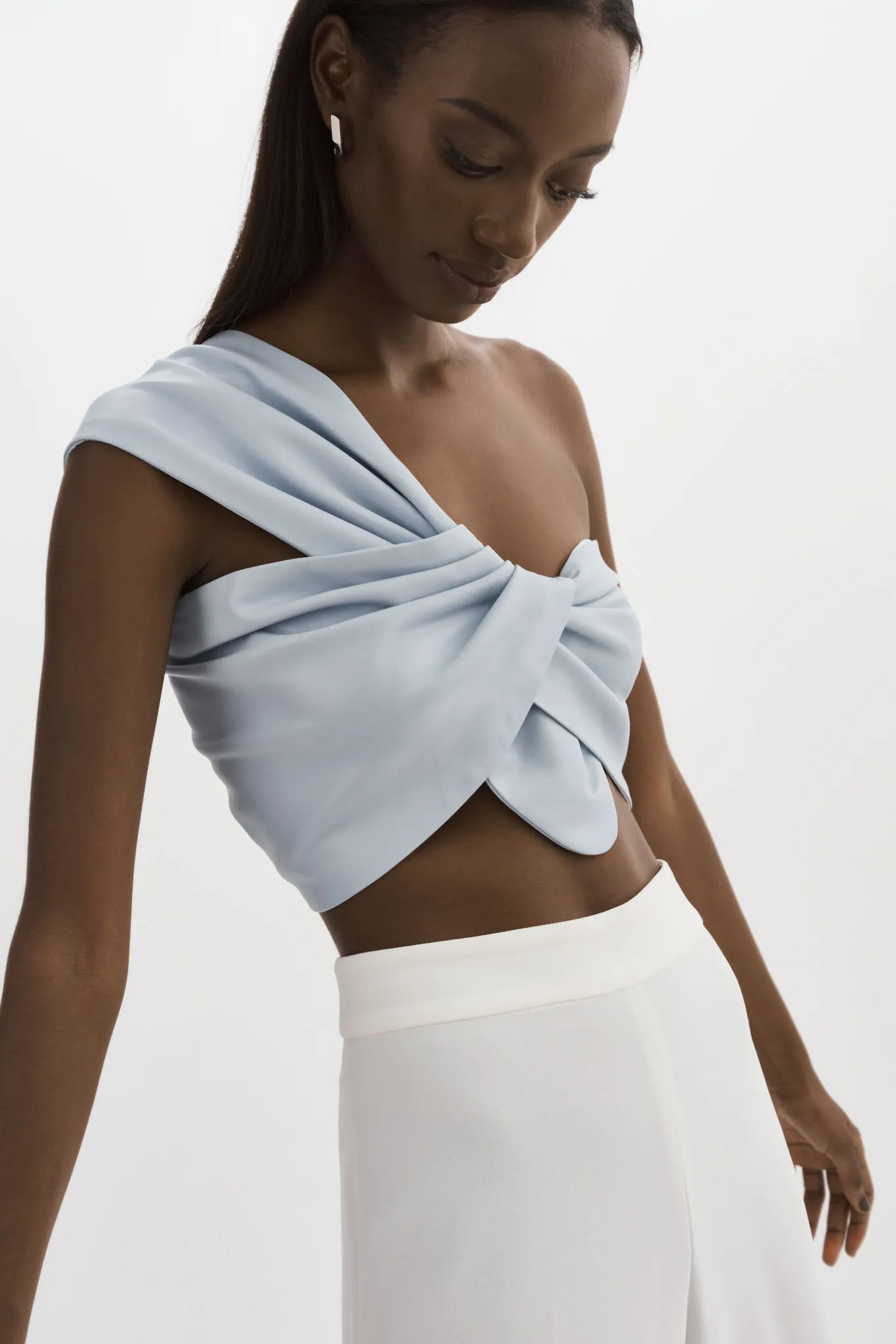JOLIE | Faux Leather One Shoulder Top sold by La Marque product image thumbnail 3