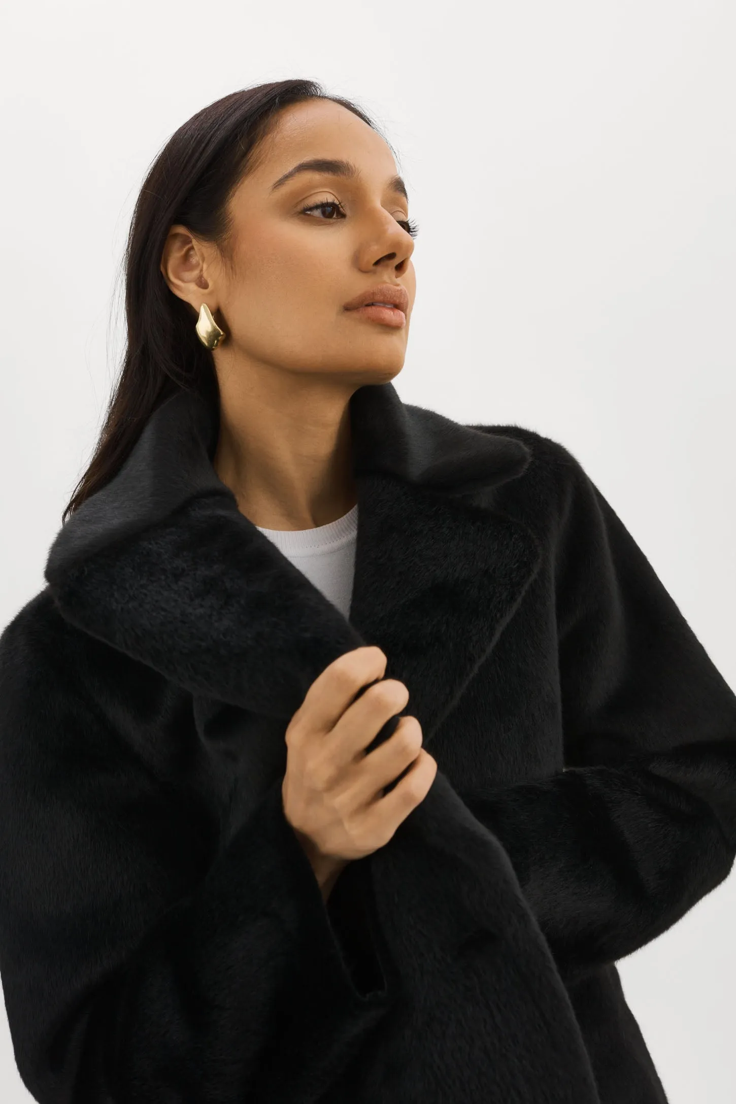 CAMILLE | Faux Shearling Reversible Coat sold by LAMARQUE product image thumbnail 4