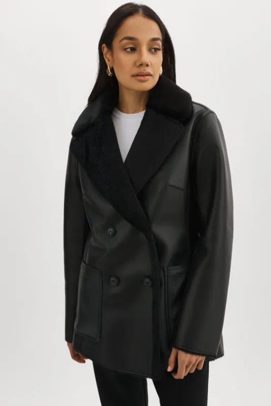 CAMILLE | Faux Shearling Reversible Coat sold by LAMARQUE
