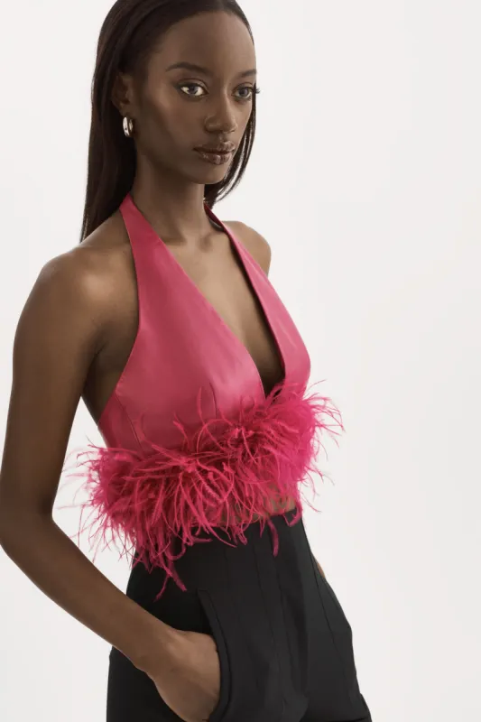 LUV | Leather Top sold by La Marque