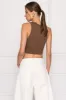 ELICIA | Ribbed Crop Tank Top sold by La Marque