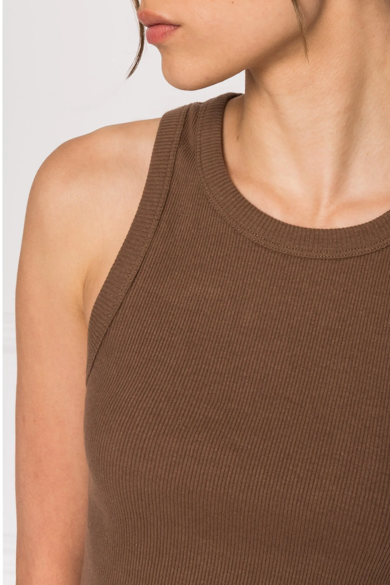 ELICIA | Ribbed Crop Tank Top sold by La Marque product image thumbnail 4