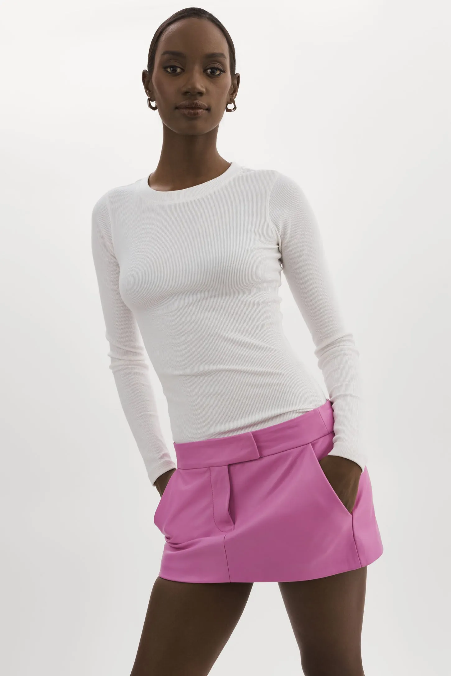 INAYA | Leather Micro Mini Skirt sold by La Marque product image thumbnail 5