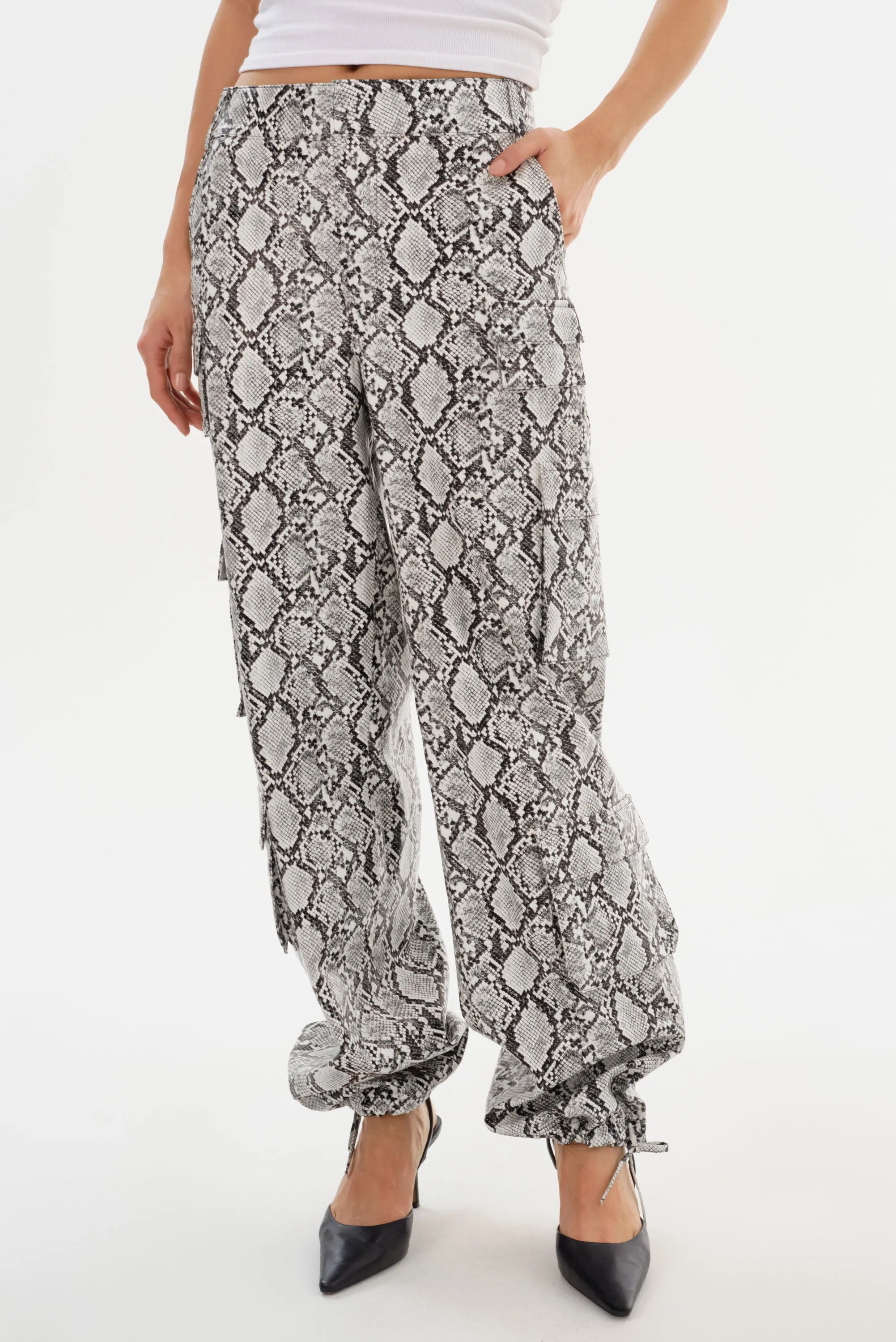 BOBBI | Faux Leather Cargo Pants sold by LAMARQUE product image thumbnail 5