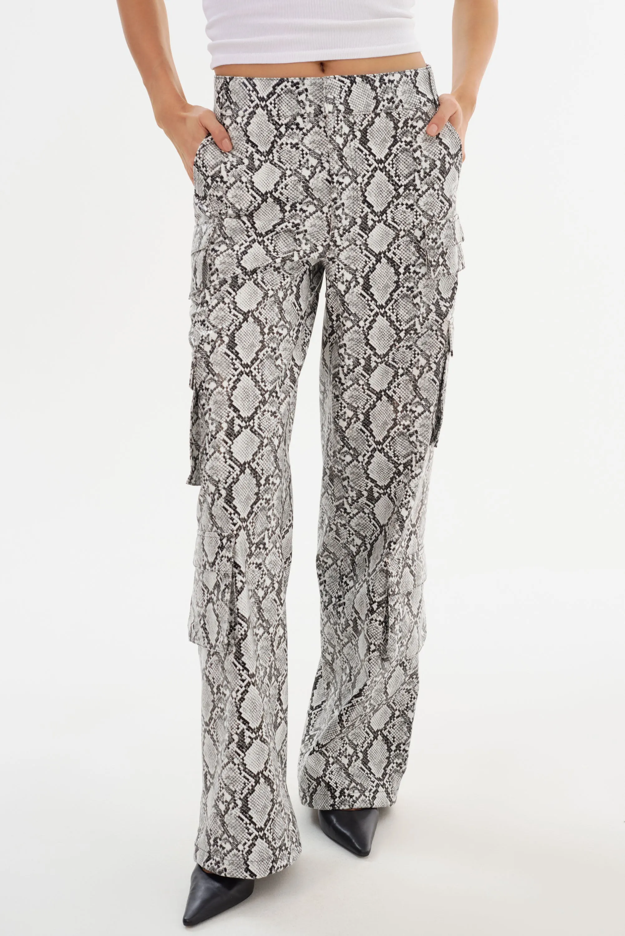 BOBBI | Faux Leather Cargo Pants sold by LAMARQUE product image thumbnail 2