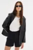 KARRIN | Distressed Leather Blazer sold by La Marque