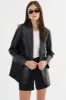 KARRIN | Distressed Leather Blazer sold by La Marque