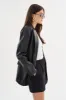 KARRIN | Distressed Leather Blazer sold by La Marque