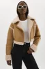 ADRINA | Faux Shearling Crop Jacket sold by La Marque