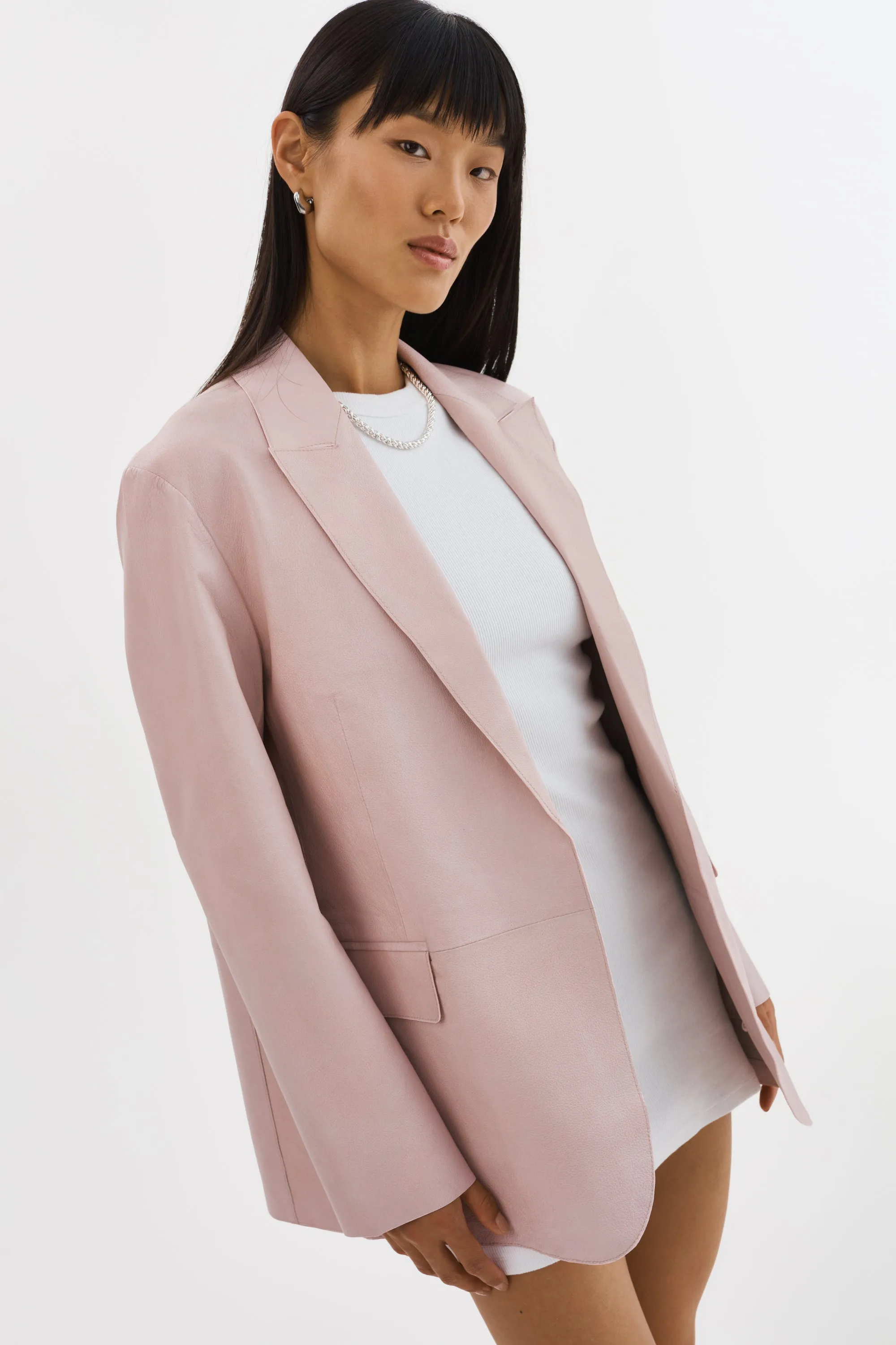 QUIRINA | Leather Blazer sold by La Marque