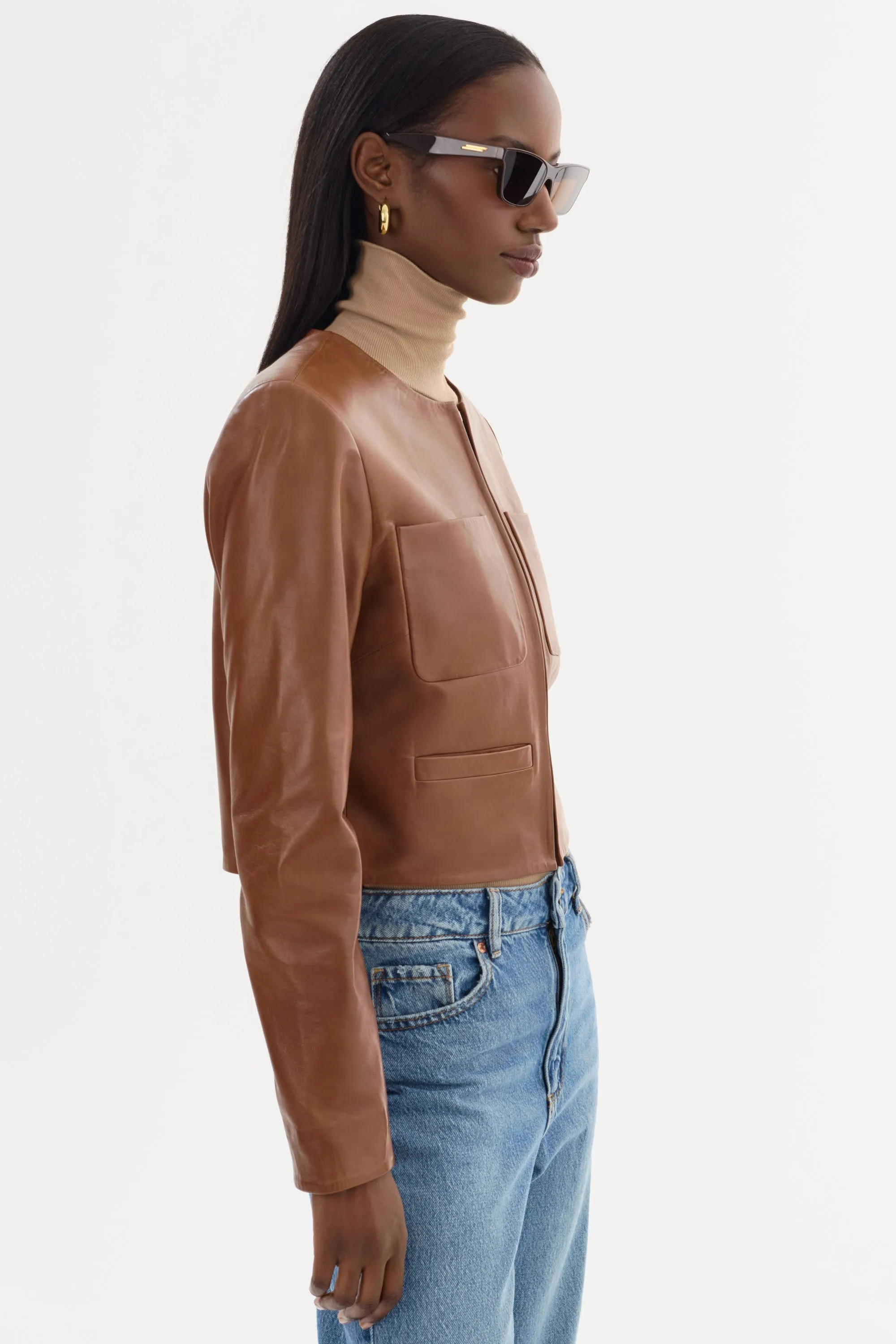 LINETTE | Leather Jacket sold by LAMARQUE product image thumbnail 3