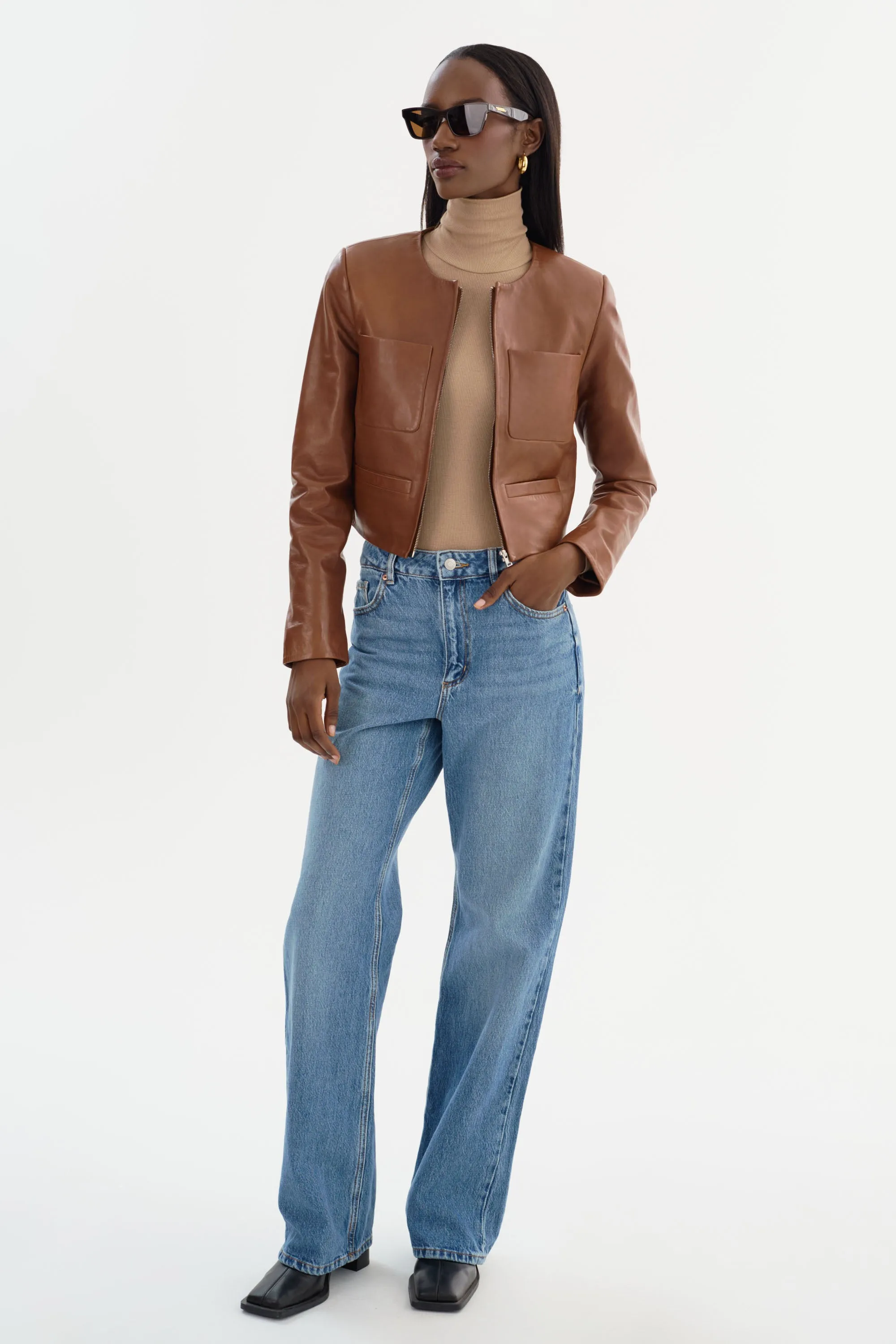 LINETTE | Leather Jacket sold by LAMARQUE product image thumbnail 4