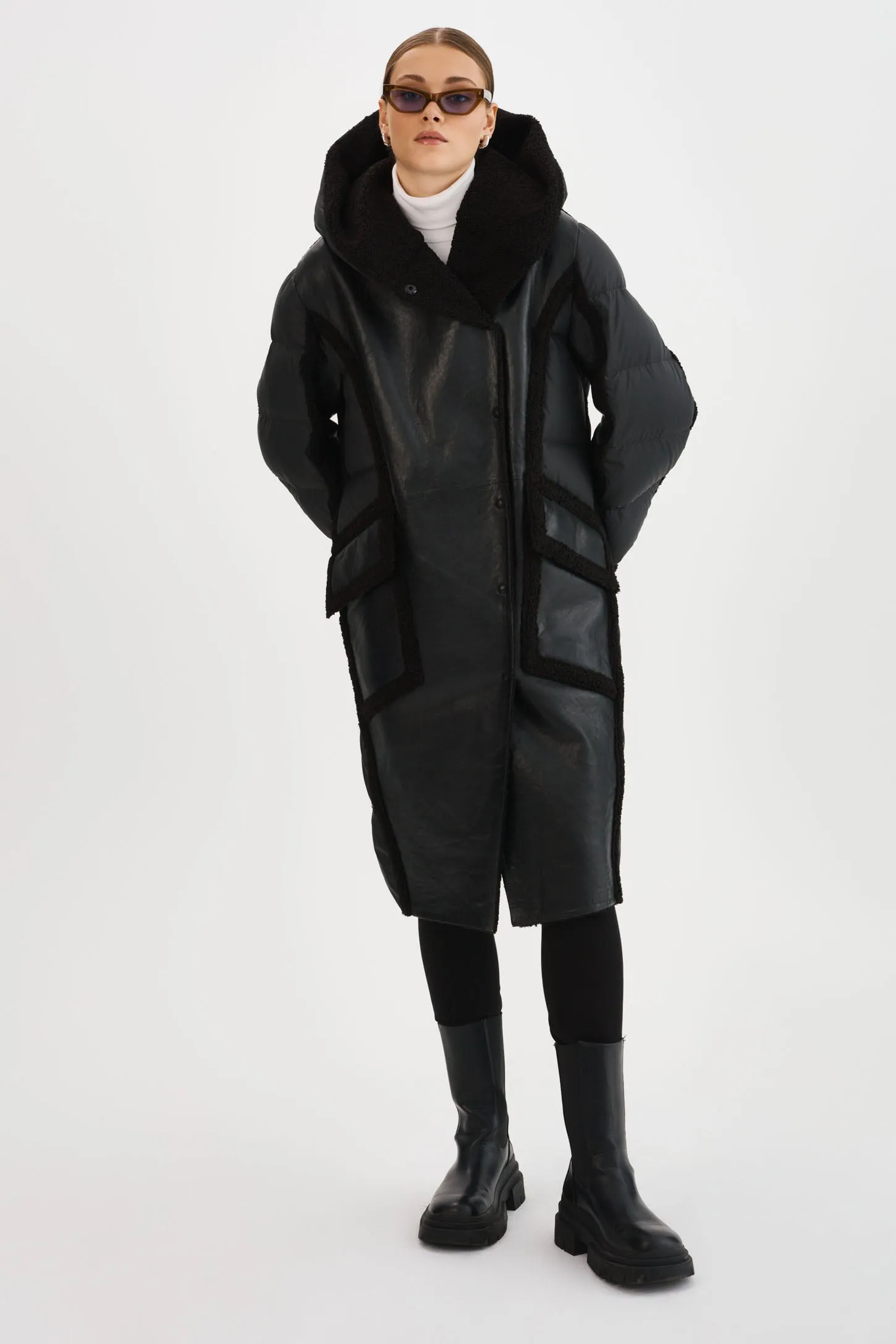 REXANA | Mixed Media Puffer Coat sold by LAMARQUE