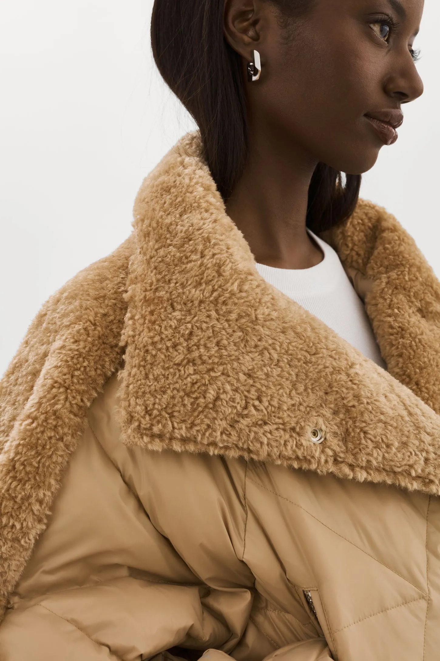 SHARON | Mixed Media Puffer Jacket sold by La Marque product image thumbnail 3