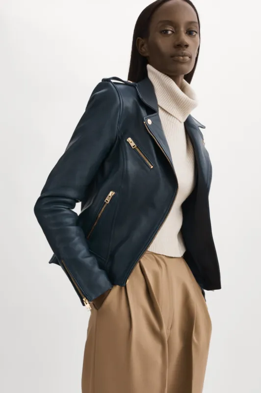 MELLIE | Leather Biker Jacket sold by La Marque