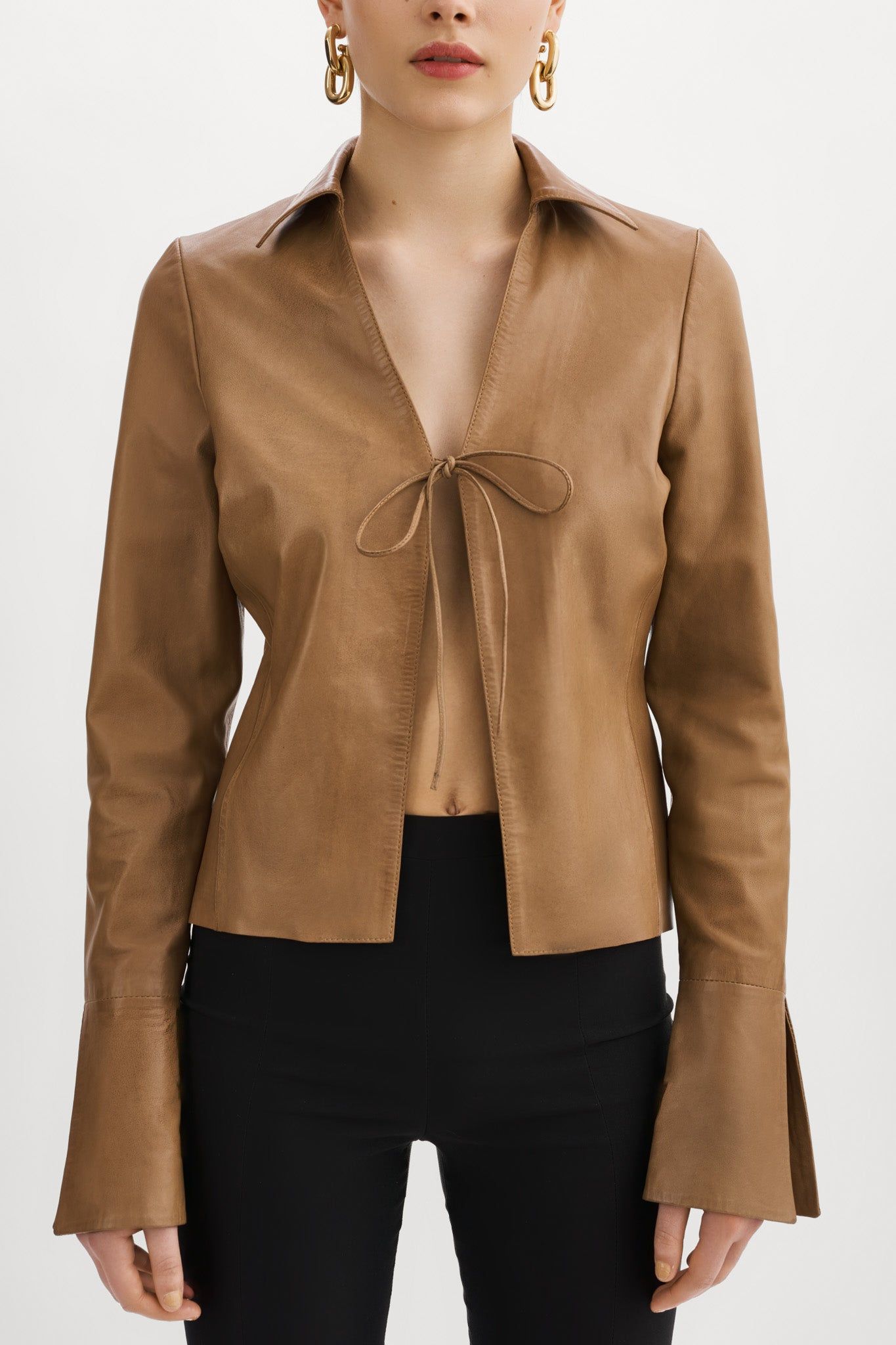 NATASHA | Leather Tie Top sold by La Marque product image thumbnail 2