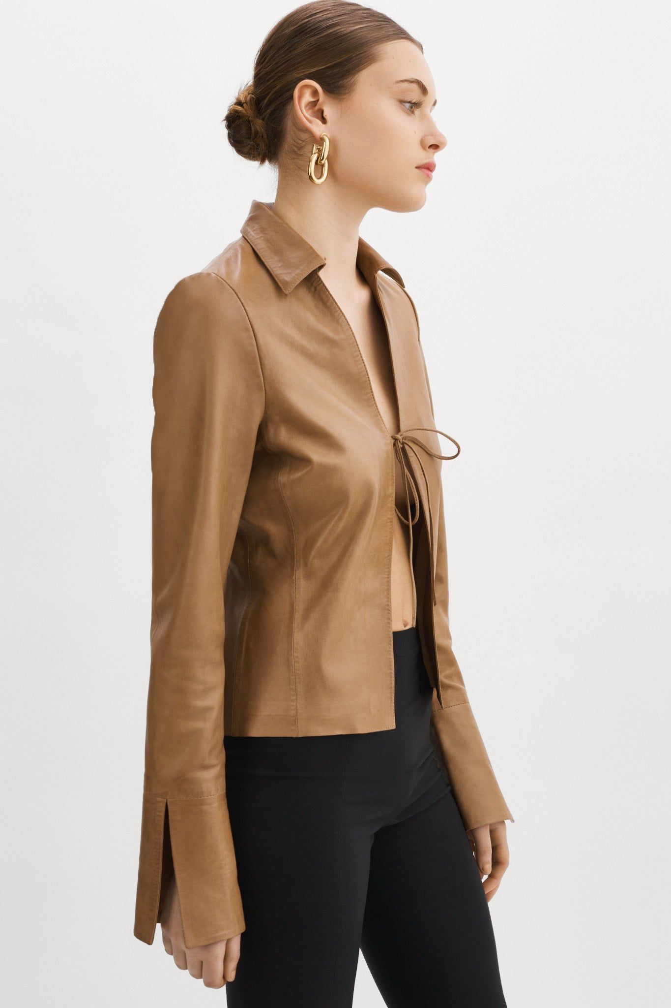 NATASHA | Leather Tie Top sold by La Marque product image thumbnail 4