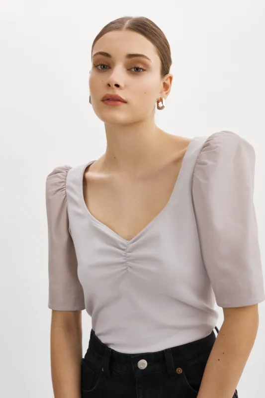 KIRA | Puff Sleeve Top sold by La Marque
