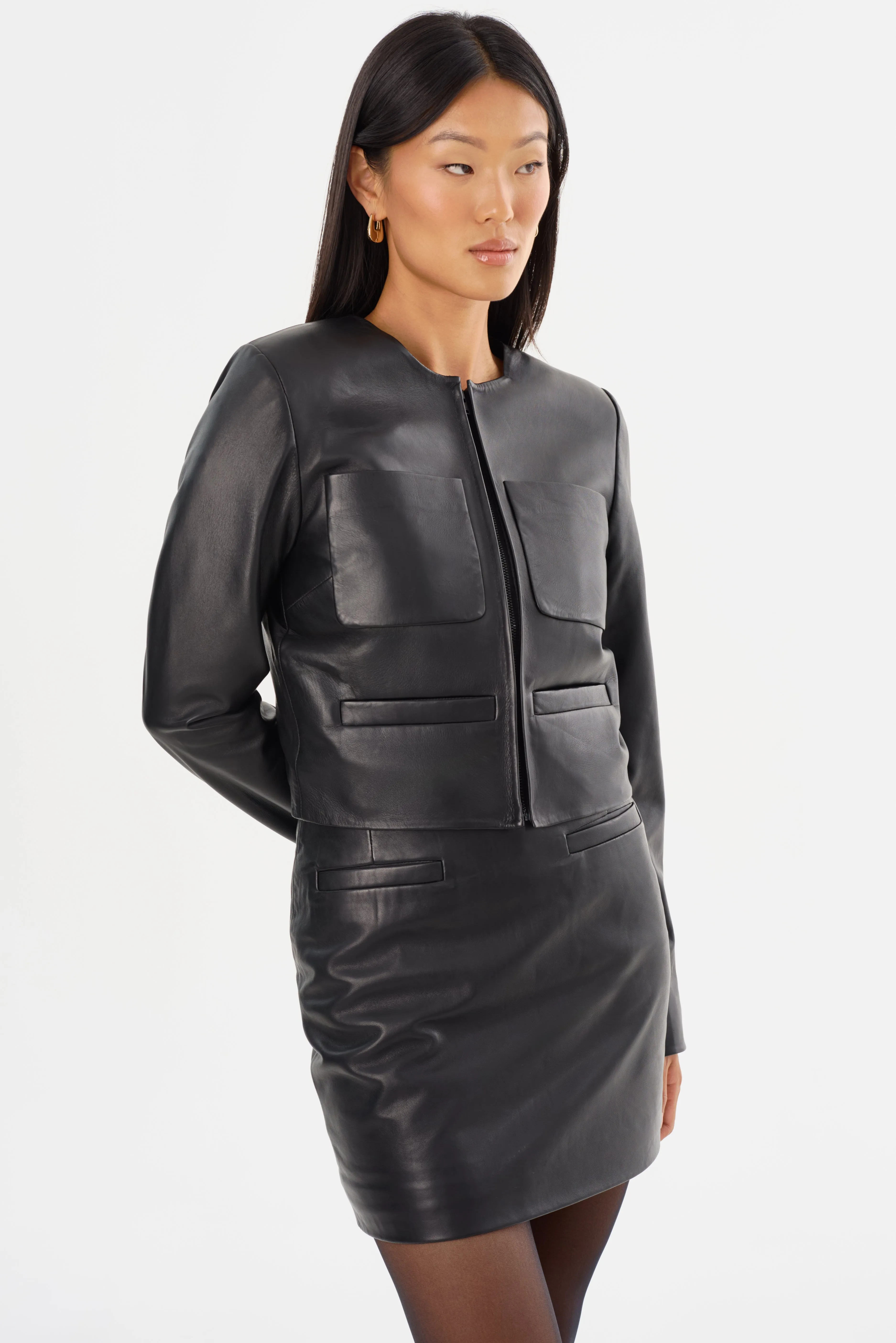 LINETTE | Leather Jacket sold by LAMARQUE product image thumbnail 2