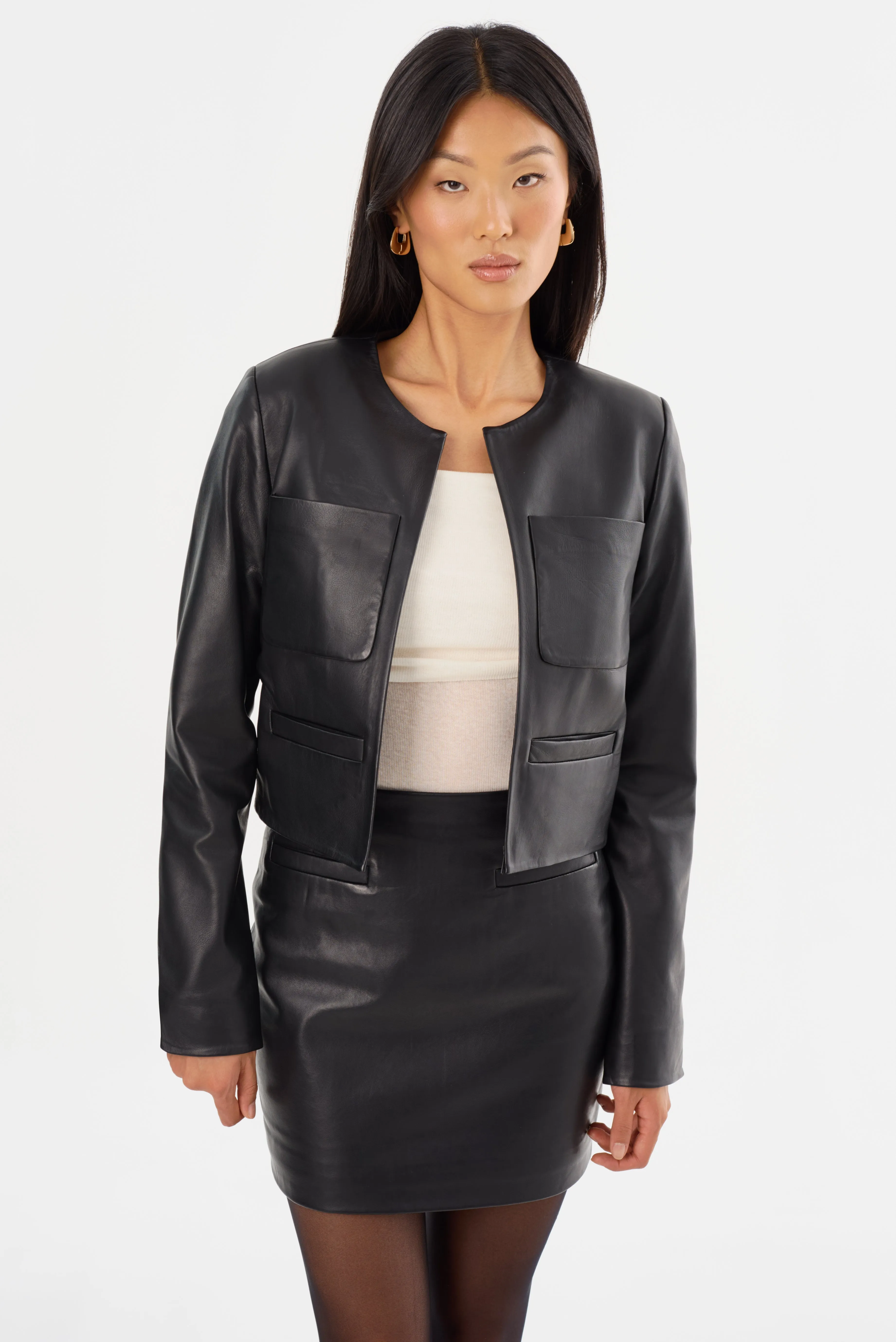 LINETTE | Leather Jacket sold by LAMARQUE product image thumbnail 3