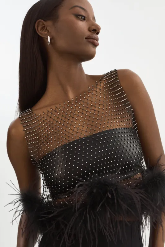PIA | Rhinestone Top sold by La Marque