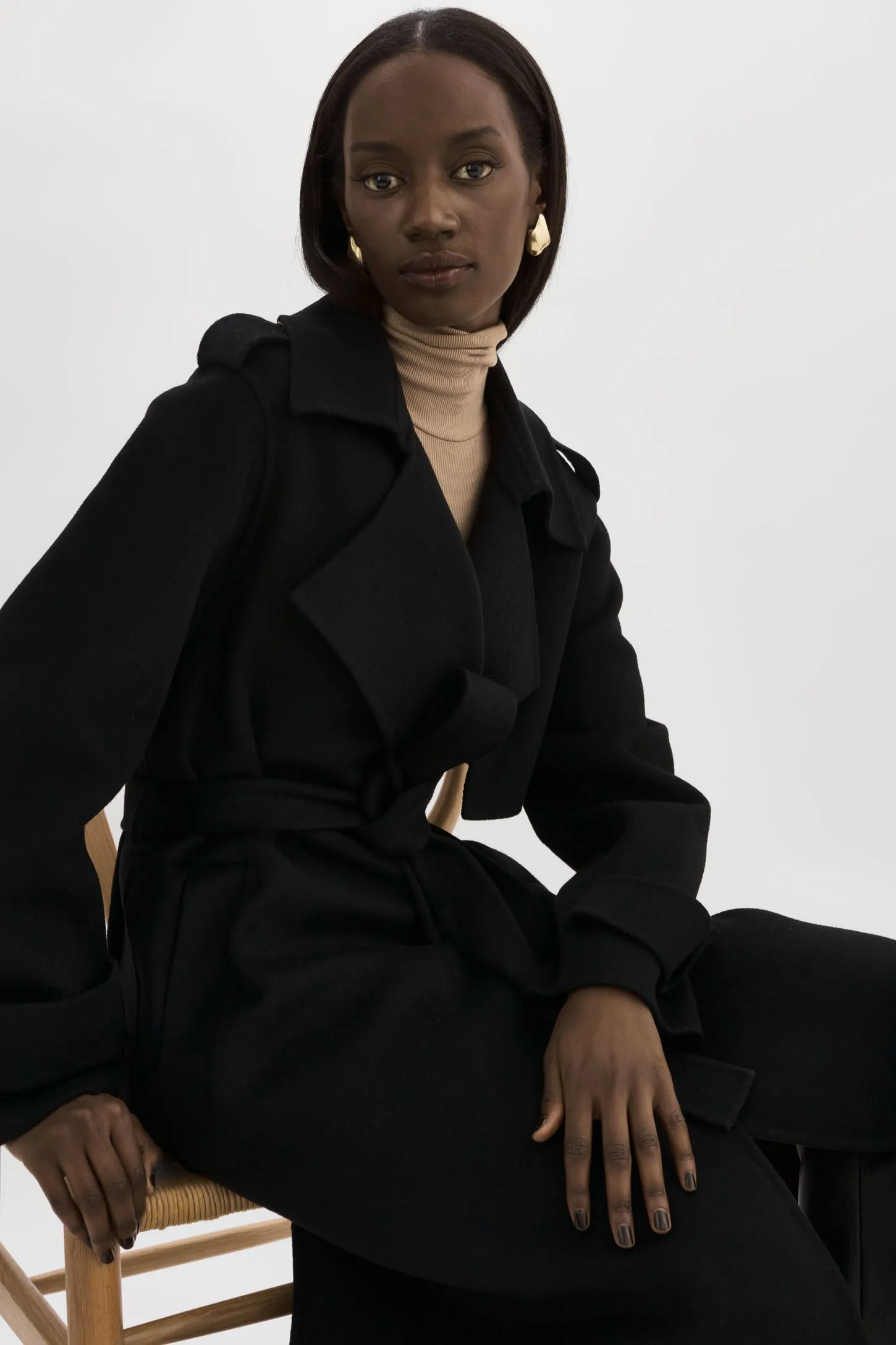 MARGARET | Wool Trench Coat sold by LAMARQUE product image thumbnail 5