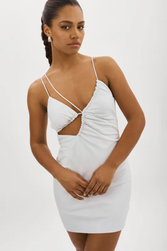 Nadia | Leather Mini Dress sold by La Marque