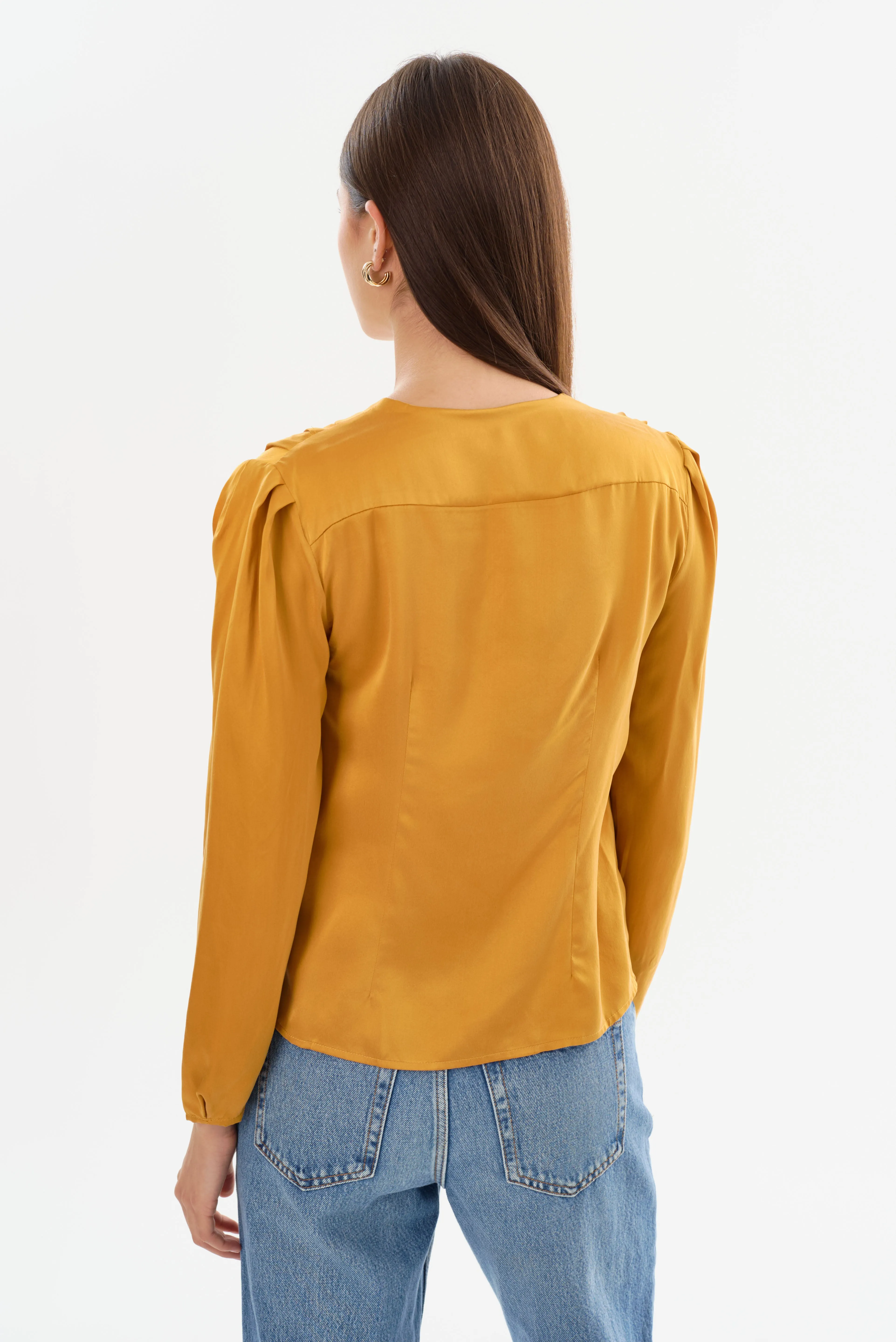 KIMORA | Silk Draped Blouse sold by La Marque product image thumbnail 4