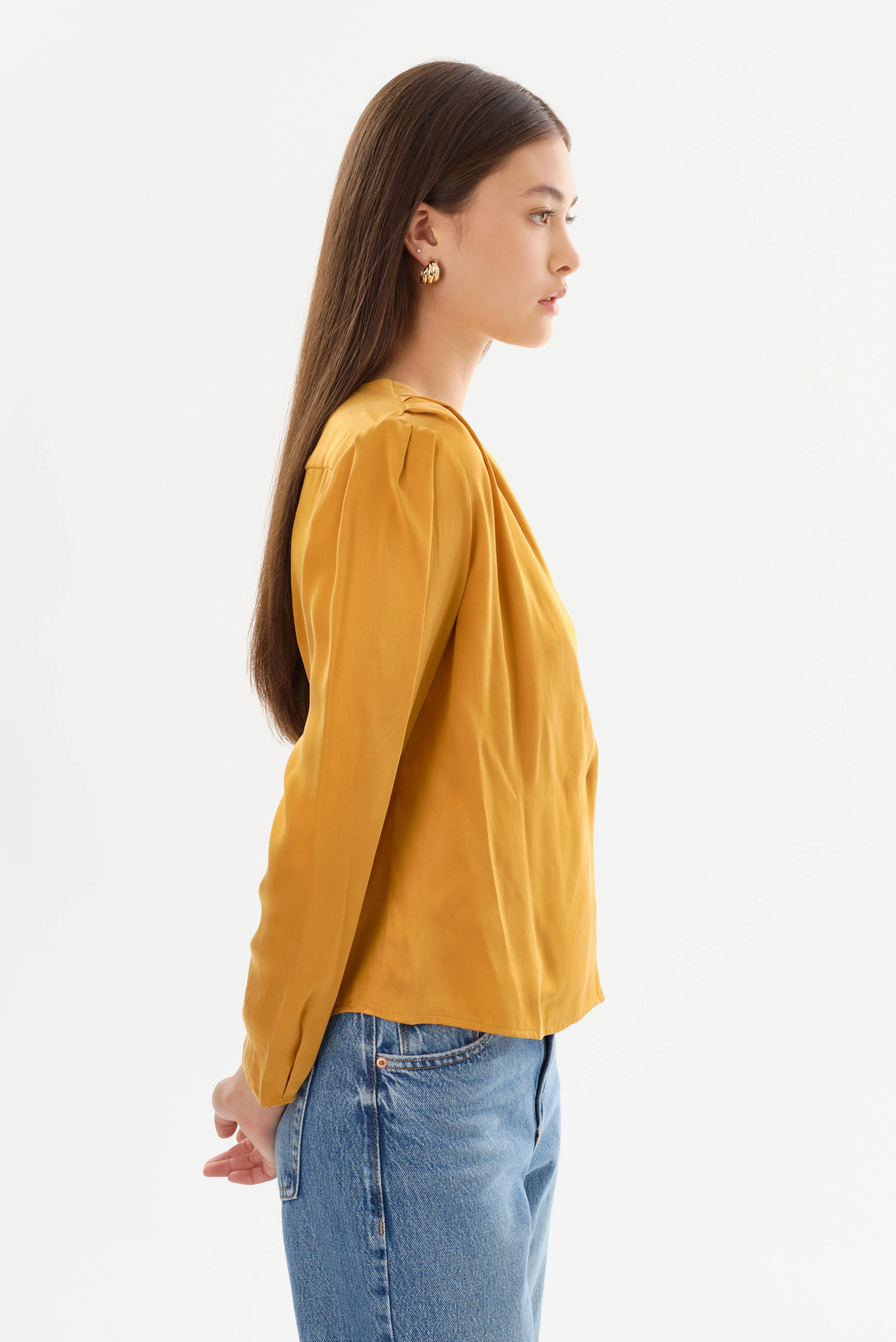 KIMORA | Silk Draped Blouse sold by La Marque product image thumbnail 5